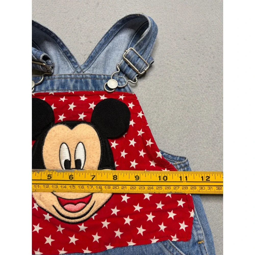 Old‎ Navy Overalls Toddler 2T Blue Mickey Mouse 4th of July Summer Shortalls